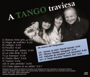 Contratapa cd a Tango Traviesa